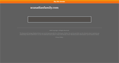 Desktop Screenshot of acanadianfamily.com